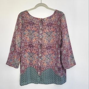 MAEVE Women's Silk Blouse